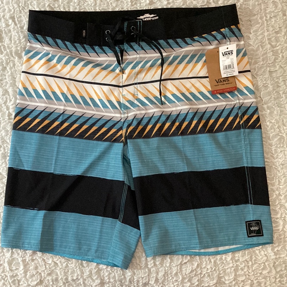 Vans Nathan Fletcher Oblivion Stretch Native Board Shorts NWT 34